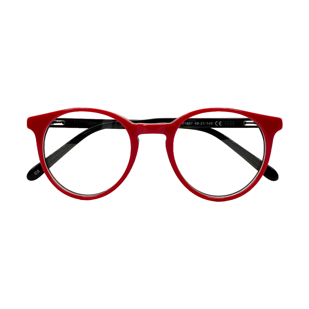 Fable Red eyeglasses